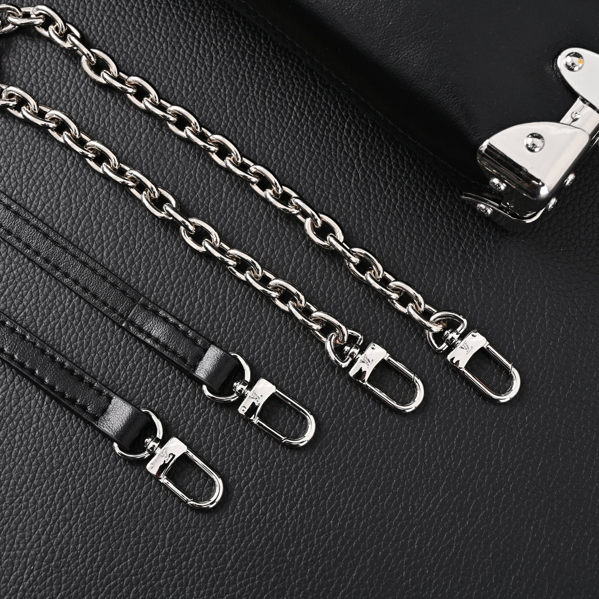 Louis Vuitton Soft Trunk Monogram Black Leather Crossbody Bag